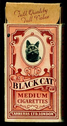 WWI Black Cats Cigarettes